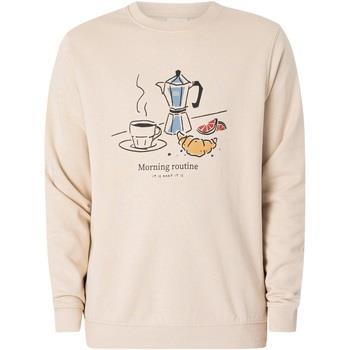 Sweater Solid Mulder Grafisch Sweatshirt