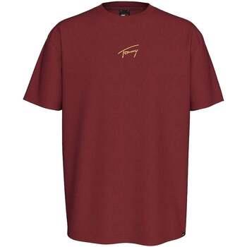 T-shirt Tommy Jeans Gold Signature T-Shirt Regatta Red