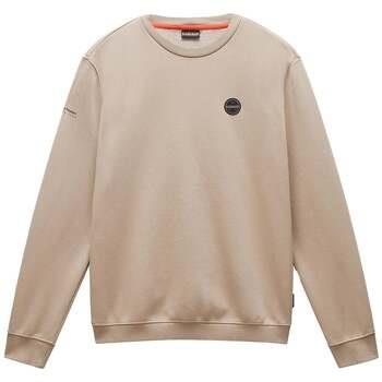 Sweater Napapijri Badge Sweatshirt Beige Rocky