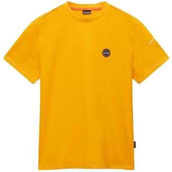 T-shirt Napapijri Badge T-Shirt Orange