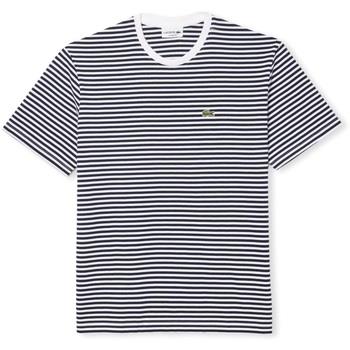 T-shirt Lacoste T-Shirt TH9749 - Blanc/Bleu Marine