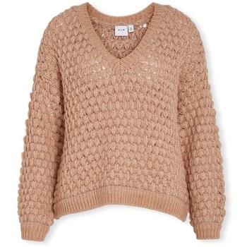 Trui Vila Evali Knit L/S - Natural Melange