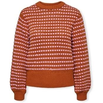 Trui Y.a.s YAS Dela Knit L/S - Meerkat/Orchid