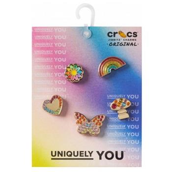 Schoenaccessoires Crocs JIBBITZ Rainbow Elvtd Festival 5 Pack