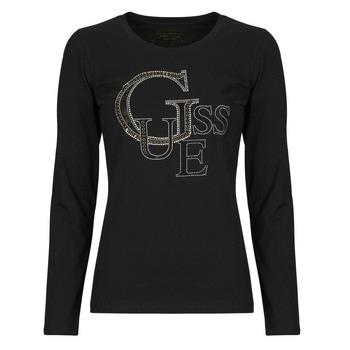 T-Shirt Lange Mouw Guess LS RN GUESS STUDDED LOGO TEE