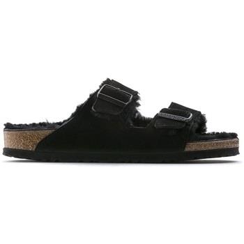 Sandalen Birkenstock Arizona Shearling Narrow - Black