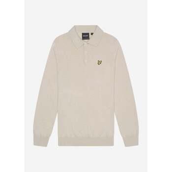 Trui Lyle &amp; Scott Cotton merino long sleeve knitted polo