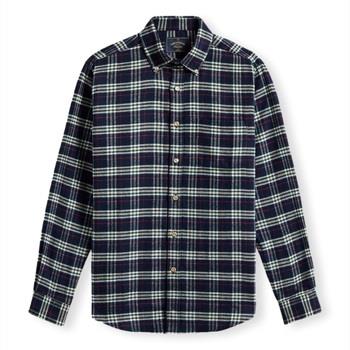 Overhemd Lange Mouw Portuguese Flannel Lamo Shirt - Blue