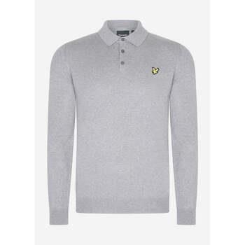 Trui Lyle &amp; Scott Cotton merino long sleeve knitted polo