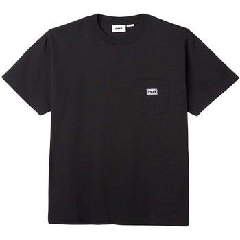 T-shirt Korte Mouw Obey Established Works Eyes Pocket Tee Ss