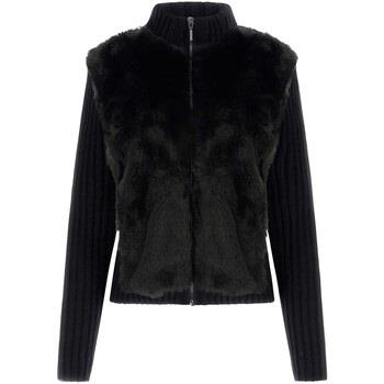 Fleece Jack Guess Ls Fur Mix Zip Frnt Mila Cardi