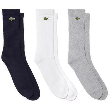 Sokken Lacoste Sport 3 Pack High Cut Socks Grey/White/Navy