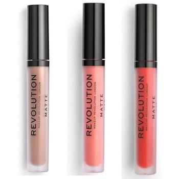 Lipgloss Makeup Revolution Set van 3 Matte Lipgloss - 101 Piece of Cak...