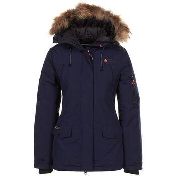 Parka Jas Peak Mountain Parka de ski avec vraie fourrure femme AKADOZ