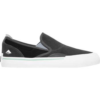 Chaussures de Skate Emerica WINO G6 SLIP ON DARK GREY BLACK