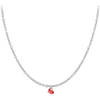 Collier Sc Crystal B2382-ARGENT-10004-ROUGE