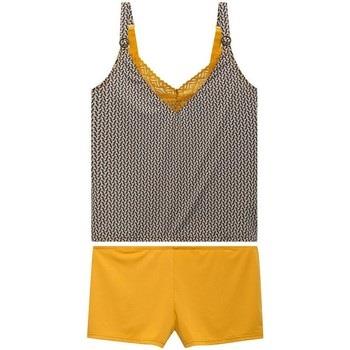Pyjamas / Chemises de nuit Pomm'poire Top short jaune Tartelette