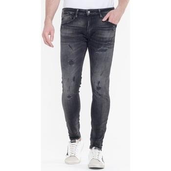 Jeans Le Temps des Cerises Power skinny 7/8ème jeans destroy noir