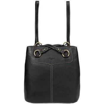 Sac a main Hexagona Sac transformable en cuir Ref 55506 Noir 28*28*11