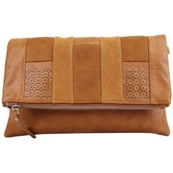 Sac à main Fuchsia Sac pochette panache F9730 - Camel