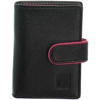 Portefeuille Hexagona Petit porte-cartes cuir ref 40922 Noir/Ma