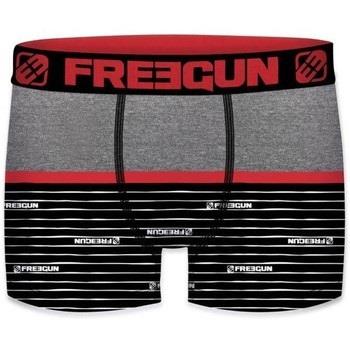 Boxers Freegun Boxer Garçon Microfibre WAVE2 Gris Rouge