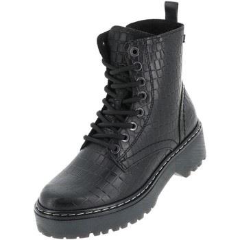 Baskets Bullboxer Boot w noir cuir