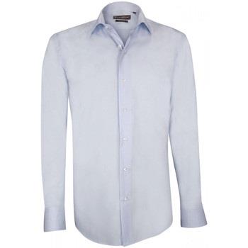Chemise Emporio Balzani chemise repassage facile lorenzo bleu