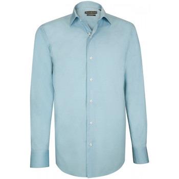 Chemise Emporio Balzani chemise repassage facile lorenzo bleu
