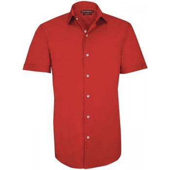 Chemise Emporio Balzani chemisette unie matteo rouge