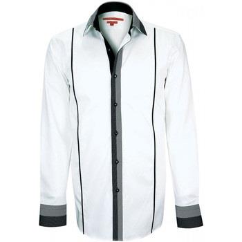 Chemise Andrew Mc Allister chemise bi-matiere york blanc