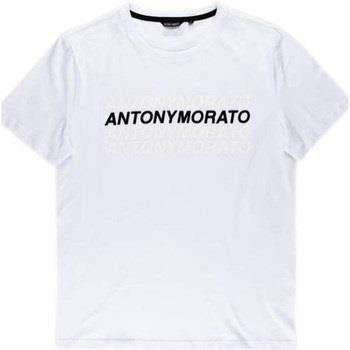 T-shirt Antony Morato Tshirt Meski Super Slim Fit White