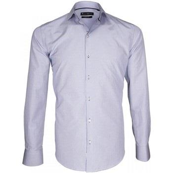 Chemise Emporio Balzani chemise repassage facile giancarlo bleu