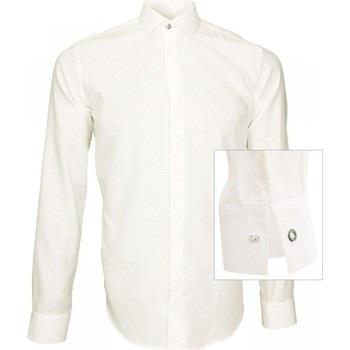 Chemise Andrew Mc Allister chemise tissu armure wembley blanc