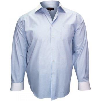 Chemise Doublissimo chemise a col blanc business bleu