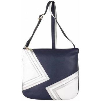 Sac à main Patrick Blanc Sac - Cuir - Motif / Marine / Blanc / Argent