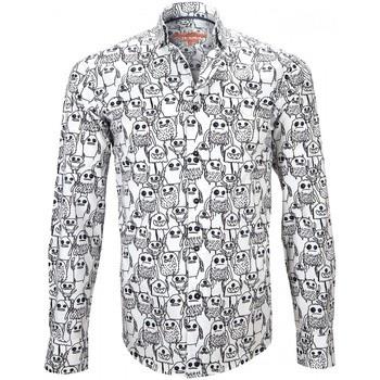 Chemise Andrew Mc Allister chemise imprimee monster blanc