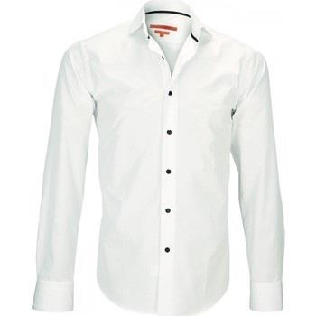 Chemise Andrew Mc Allister chemise col italien harry blanc