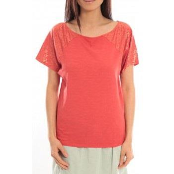 T-shirt Blune T-Shirt Pointilleuse PO-TF02E13 Rouge