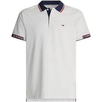 T-shirt Tommy Jeans Polo ref 51733 YBR Blanc