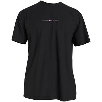 T-shirt Tommy Jeans T-shirt manches courtes ref 52580 Noir
