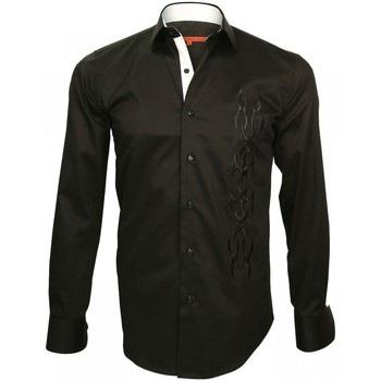 Chemise Andrew Mc Allister chemise brodee etnica noir