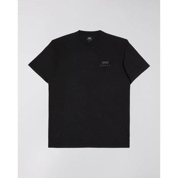 T-shirt Edwin 45421MC000120 LOGO CHEST-BLACK