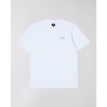 T-shirt Edwin 45421MC000120 LOGO CHEST-WHITE