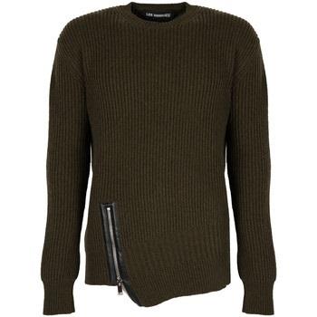 Pull Les Hommes LJK106-656U | Round Neck Sweater with Asymetric Zip