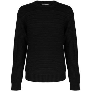 Pull Les Hommes LJK402-660U | Round Neck Sweater with Pleats