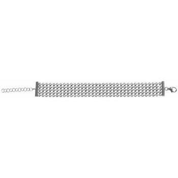 Bijoux Orusbijoux Bracelet Manchette Argent Cote De Moyenne Maille Noi...