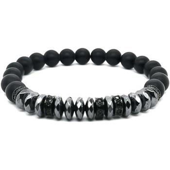 Bracelets Lauren Steven Bracelet perles noires