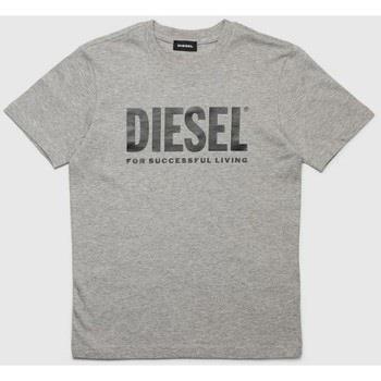 T-shirt enfant Diesel 00J4P6 00YI9 TJUSTLOGO-K963 GREY