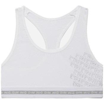 Brassières DIM Brassière Fille Coton DIMSPORT Blanc